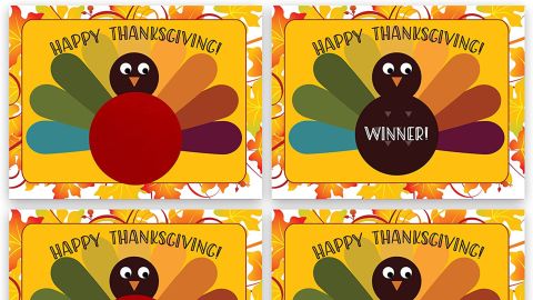 My Scratch-Offs Thanksgiving Turkeys, 26-Pack 