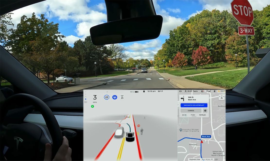 Tesla owners using "full self-driving" have posted YouTube videos detailing how the software works, including its limitations.