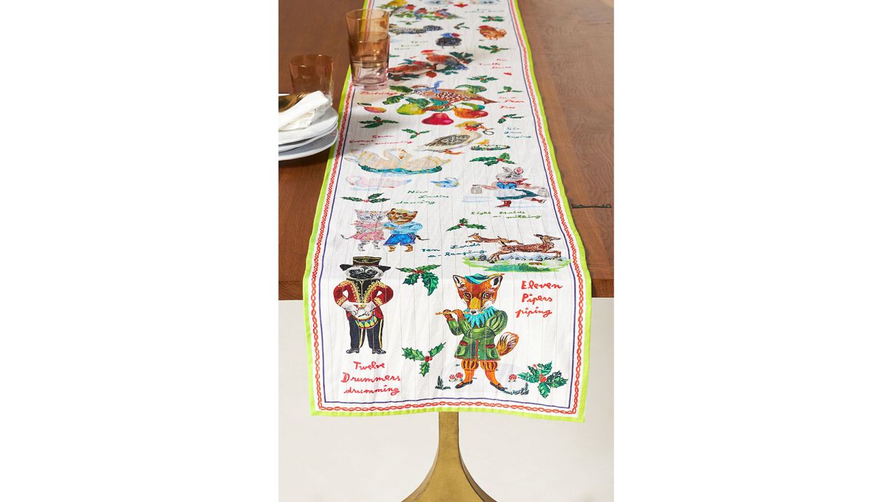 Nathalie Lete 12 Days of Christmas Table Runner
