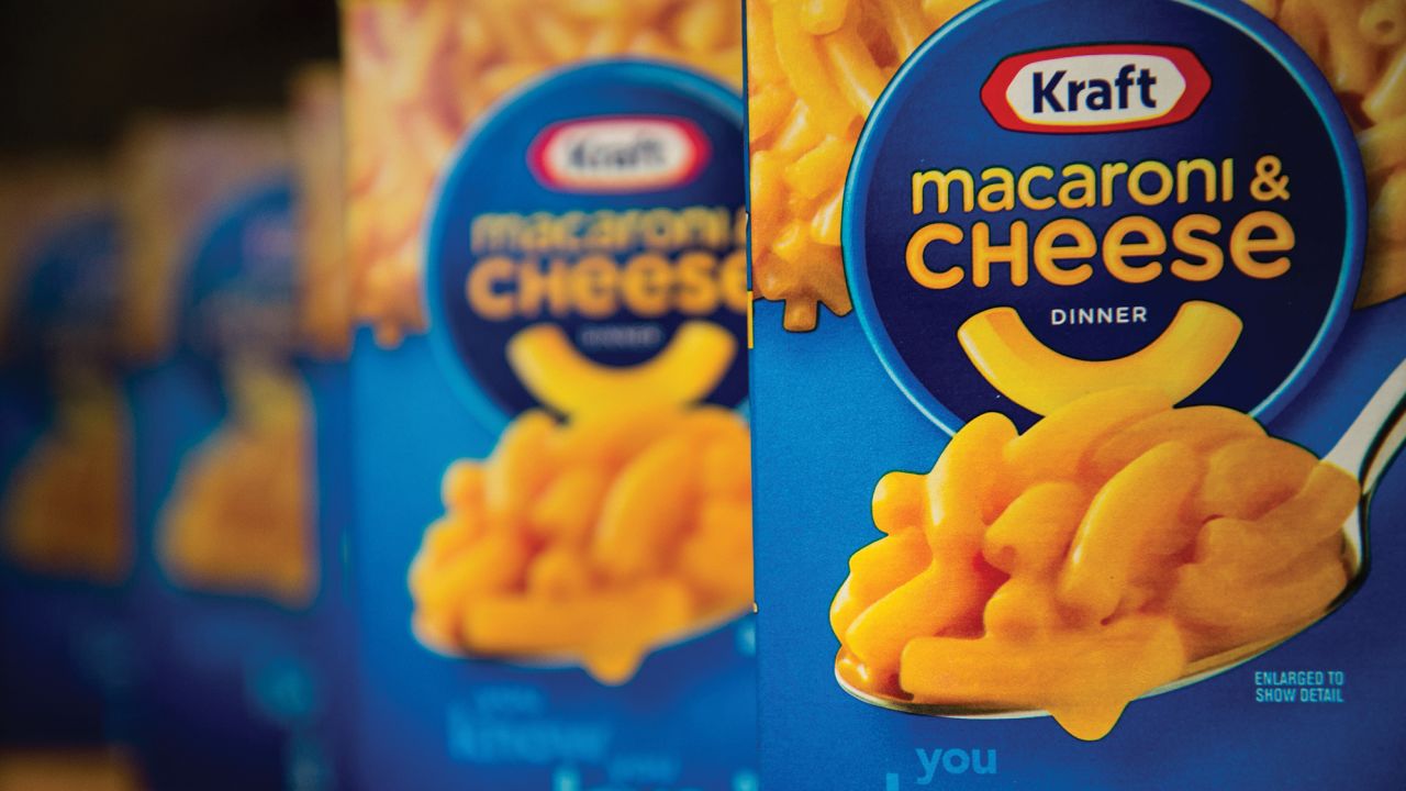 Kraft's macaroni and cheese products are getting up to 20% more expensive for retailers.