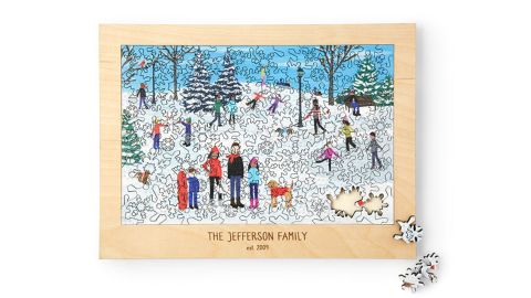Shelly Klein Family Snow Day Personalized Puzzle