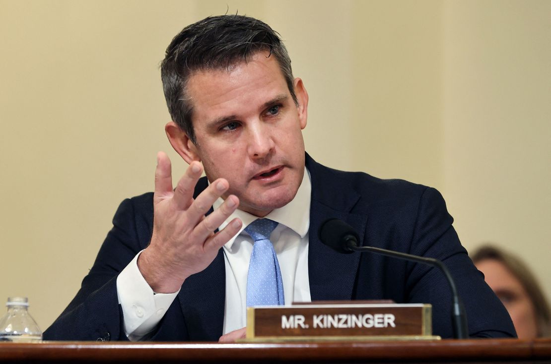 Rep. Adam Kinzinger speaks in July during a hearing for the Select Committee investigation of the January 6 attack on the US Capitol.