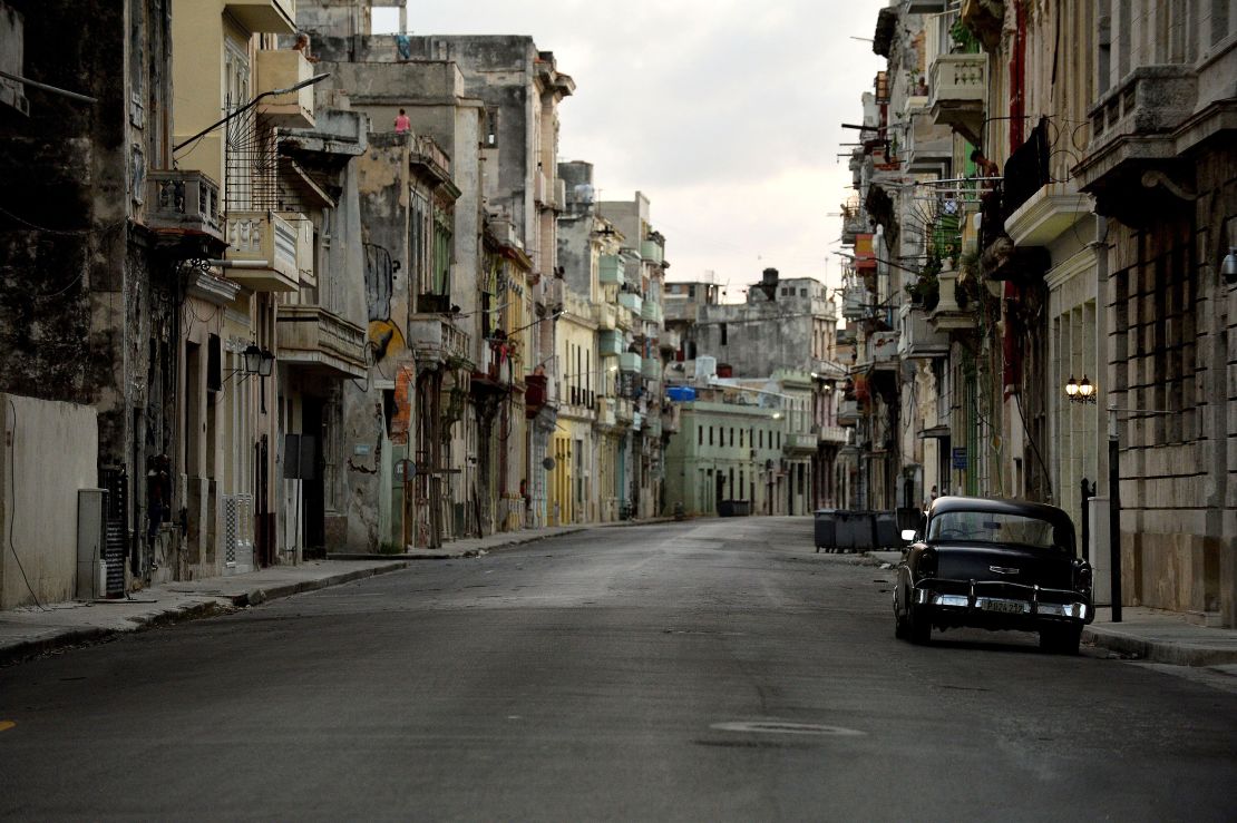 View of empty streets in Havana, on September 1, 2020.