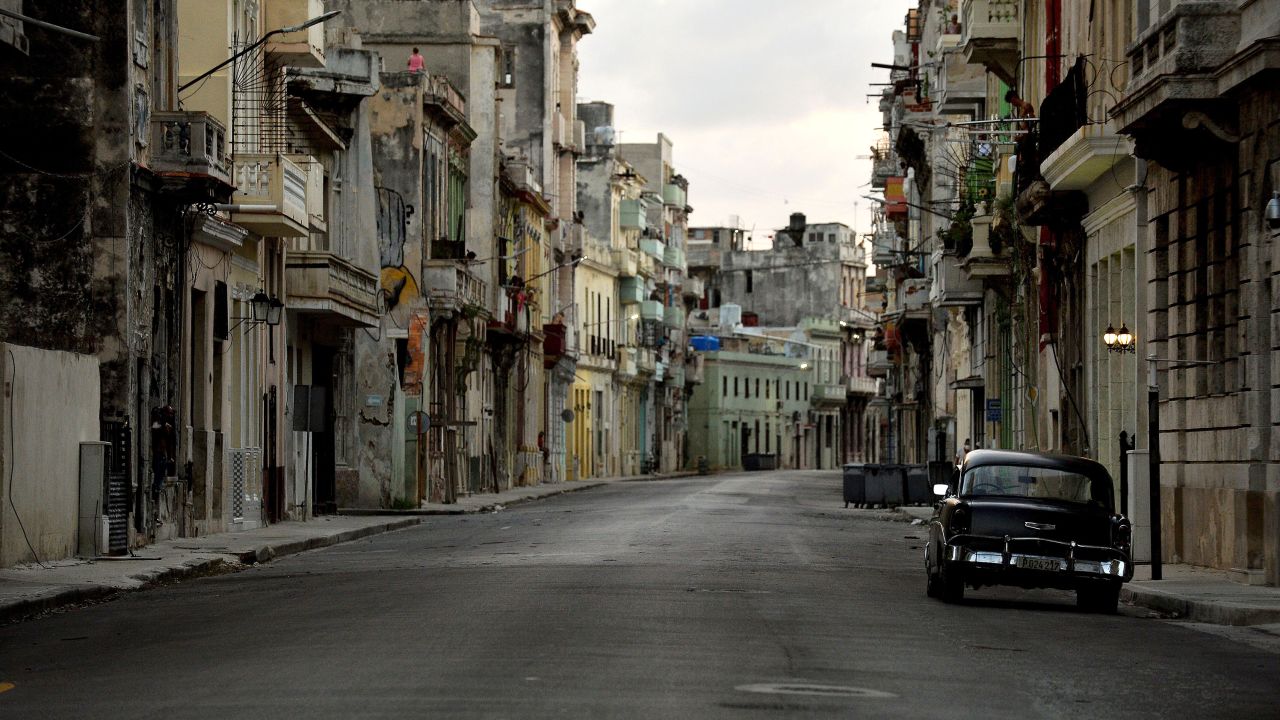 View of empty streets in Havana, on September 1, 2020.