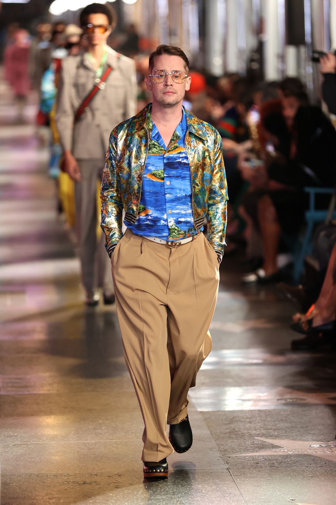 Macaulay Culkin, Jared Leto Walk in Gucci Love Parade Fashion Show