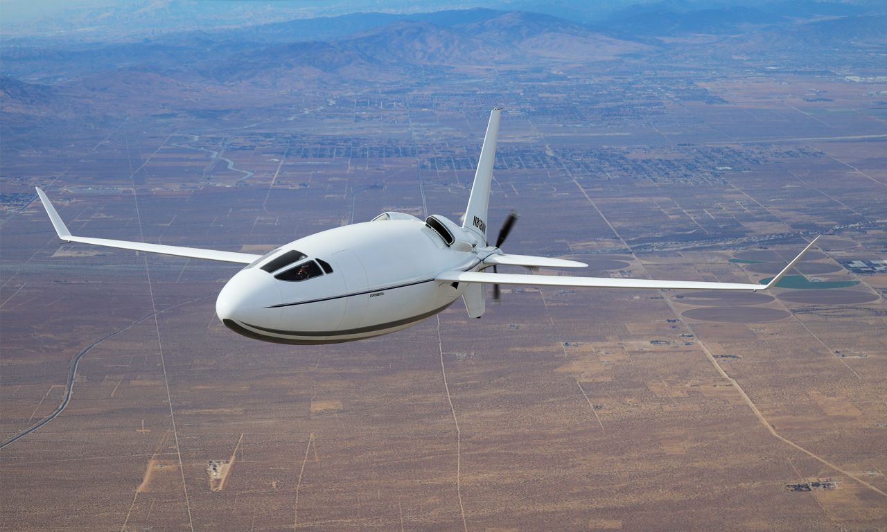 The airplane's designers say it's 80% more efficient than competitors.