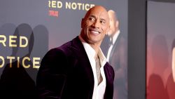 Dwayne Johnson attends the World Premiere Of Netflix's "Red Notice" at L.A. LIVE on November 03, 2021 in Los Angeles, California. (Photo by Amy Sussman/Getty Images)