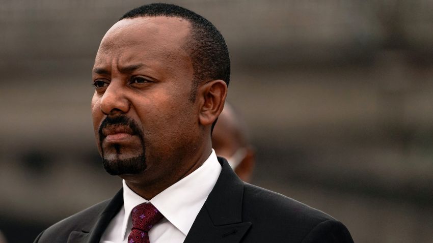 ADDIS ABABA, ETHIOPIA - JUNE 13: Ethiopian Prime Minister Abiy Ahmed attends the inauguration of the newly remodeled Meskel Square on June 13, 2021 in Addis Ababa, Ethiopia. Prime Minister Abiy Ahmed is seeking reelection in the upcoming national and regional parliamentary elections, which could lead to the country's first democratic transfer of power, after the original date of August 2020 was postponed amid the Covid-19 pandemic. (Photo by Jemal Countess/Getty Images)