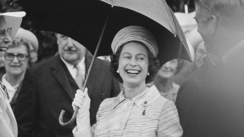 Queen Elizabeth II during a visit to Australia, April 1970. (Photo by William Lovelace/Daily Express/Getty Images)