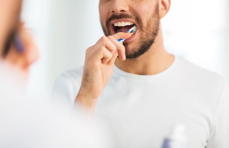 Brushing teeth sale