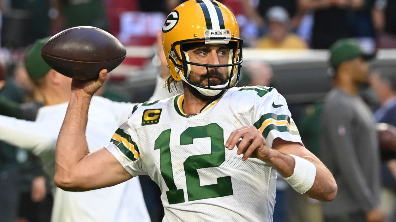 Rodgers prepares for a game against the Arizona Cardinals.