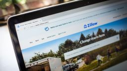 The Zillow website on a laptop computer arranged in Dobbs Ferry, New York, U.S., on Saturday, May 1, 2021. Zillow Group Inc. is scheduled to release earnings figures on May 4. Photographer: Tiffany Hagler-Geard/Bloomberg via Getty Images