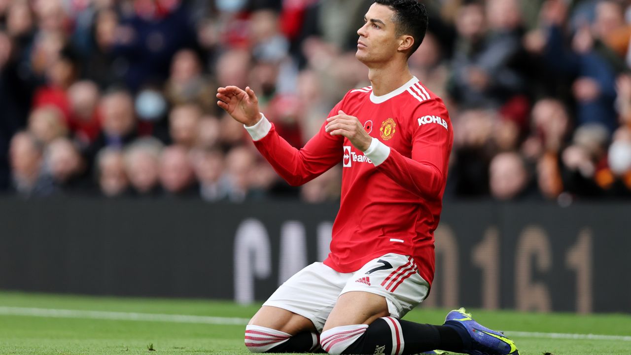 Cristiano Ronaldo had Manchester United's only shot on target against Manchester City. 