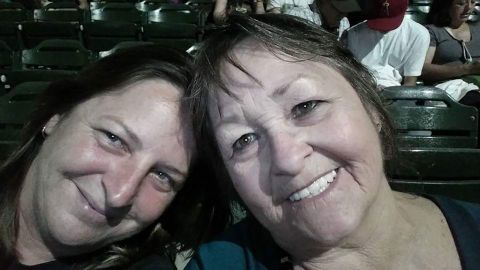 Linda Moore, pictured with her daughter Stacey Taylor, died of covid-19 in July 2020. Her daughter Trisha Tavolazzi says Moore tested positive after at least 15 days at Havasu Regional Medical Center in Lake Havasu City, Arizona. (Stacey Taylor)