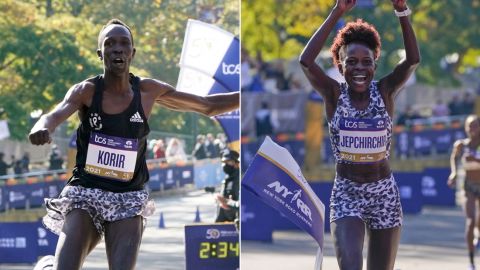 Albert Korir and Peres Jepchirchir win 2021 New York City Marathon