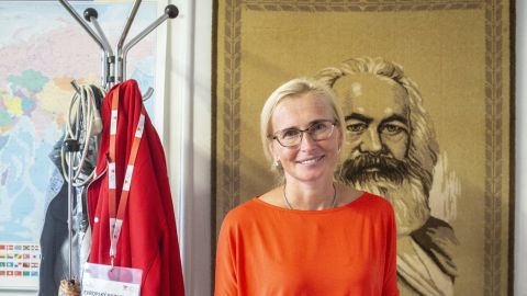 Katerina Konecna, the new KSCM leader, says she wants to attract the support of younger voters.