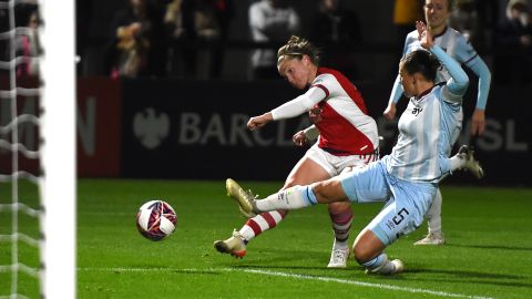 Little fires home Arsenal's second.