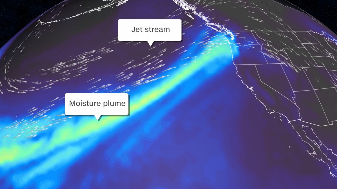 weather atmopsheric river forecast 20211108