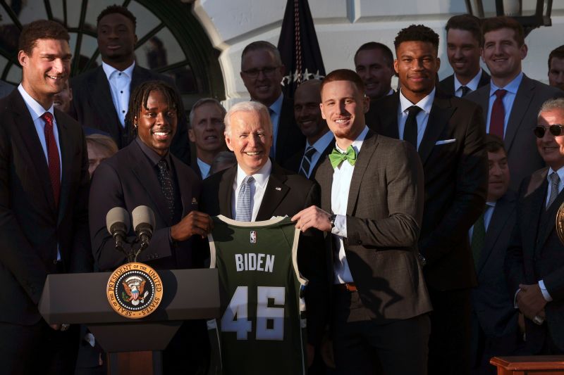 Biden Honors NBA Champs Milwaukee Bucks At The White House | CNN Politics