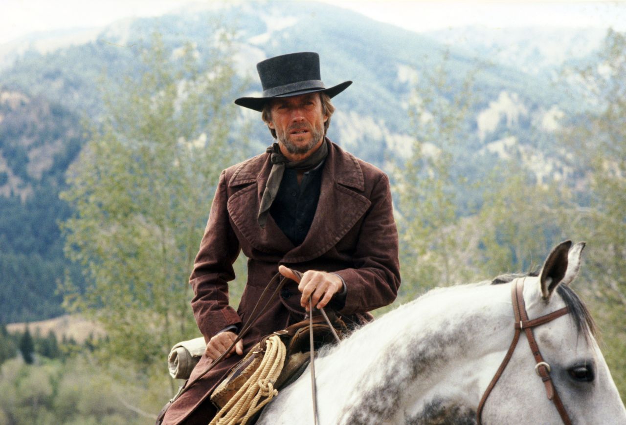 Eastwood is arguably best known for his work in early Westerns. Here he appears in "Pale Rider" (1985).