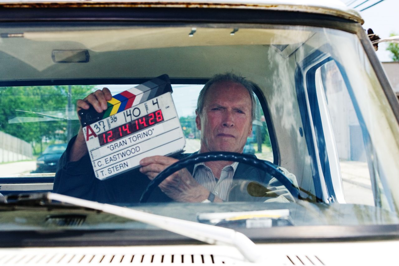 Here Eastwood directs and stars in "Gran Torino" (2008). 