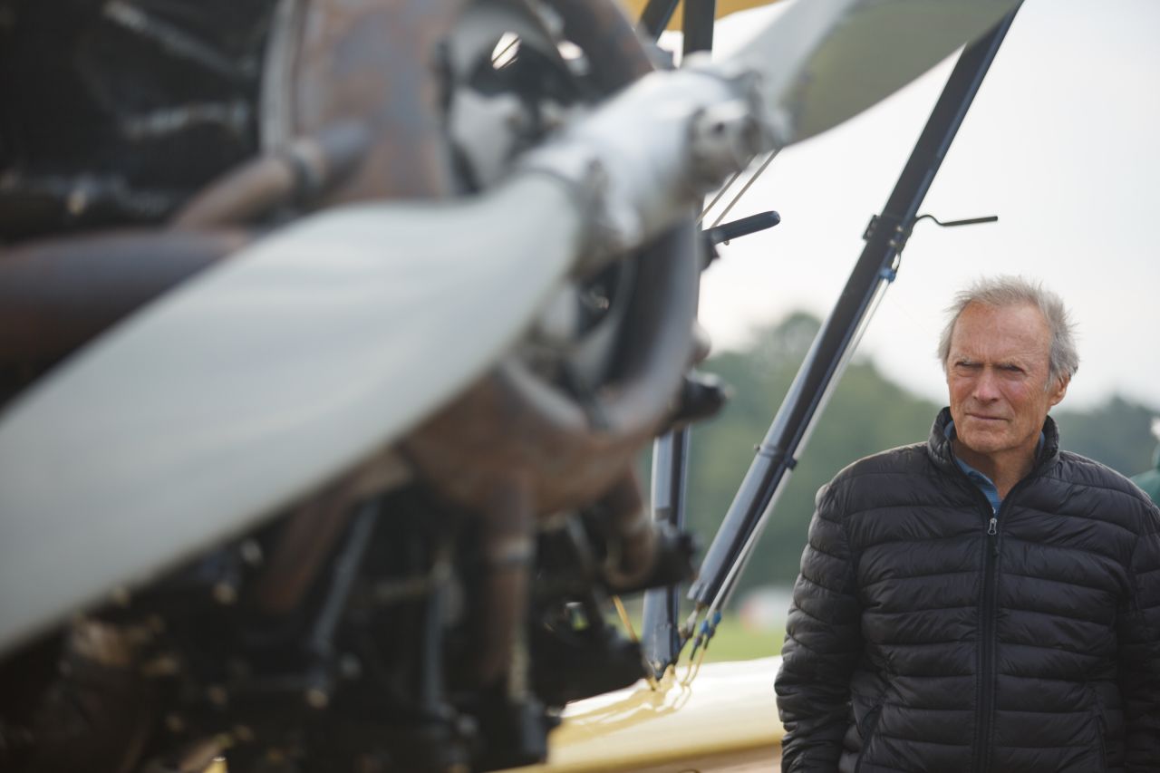 Eastwood on set of the film "Sully" (2016).