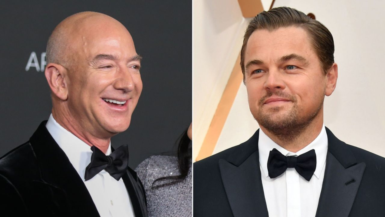 Jeff Bezos and Leonardo DiCaprio. 