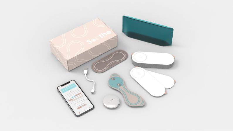 <strong>Soothe -- </strong>Menstrual pain ranges from disruptive to debilitating, so Sena Ezer, a student at Middle East Technical University, in Turkey, decided to create Soothe. The device fits over the lower abdomen or lower back and sends electrical impulses to reduce pain signals.  <br />
