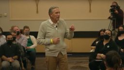 Starbucks founder Howard Schultz spoke with Starbucks employees at a Partner Open Forum in Buffalo, N.Y. on November 6, 2021. 