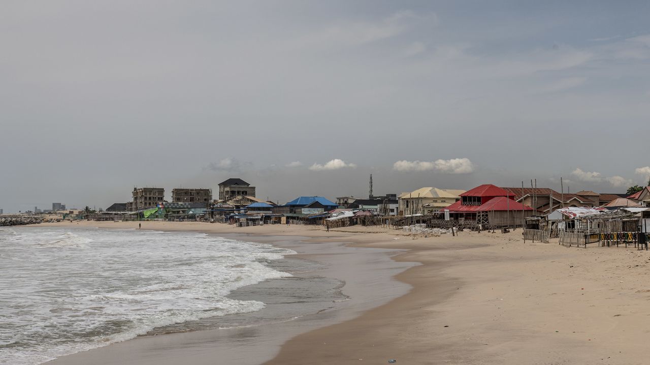 On Lagos Island, buildings that were nowhere near the ocean 10 years ago are now just a few steps away.