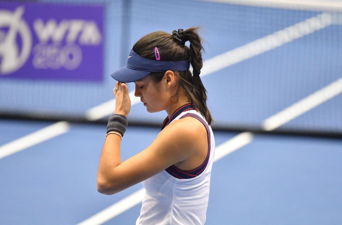 Emma Raducanu ended her season with defeat in Austria.