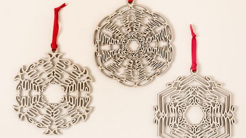 Uncommon Goods Your Name in a Snowflake Ornament