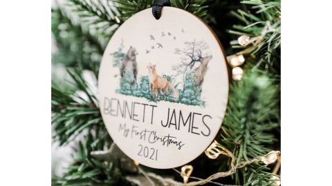 HickoryHollowDesigns Baby’s First Christmas Ornament