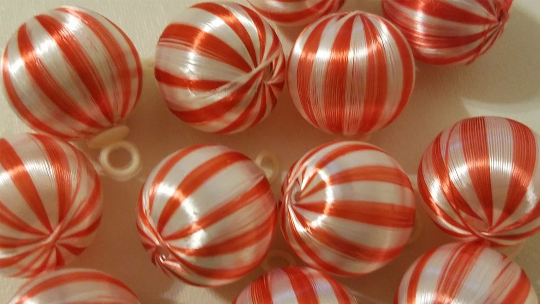 KingsKountry Vintage Satin Miniature Ball Ornaments