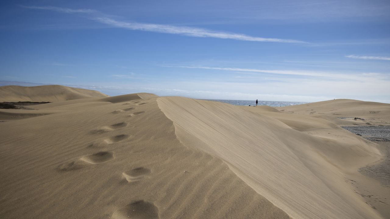 The dunes at Maspalomas are some of the last shifting sands in Europe.