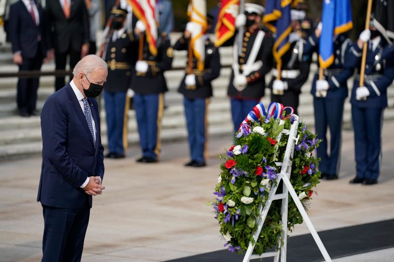 'You are the very spine of America' Biden honors those who served on