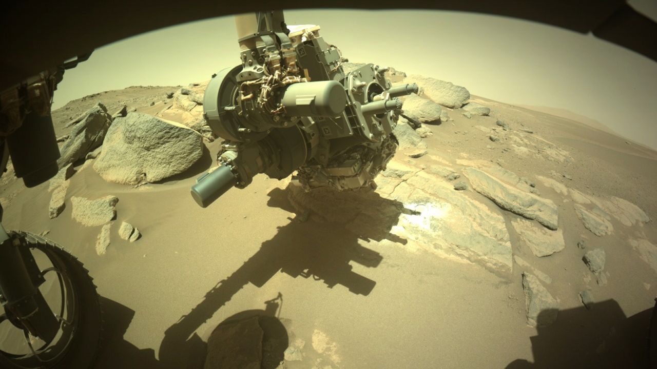 NASA's Perseverance rover goes in for a closer look at rocks on Mars.