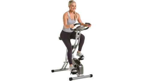 Exerpeutic Folding Magnetic Upright Exercise Bike