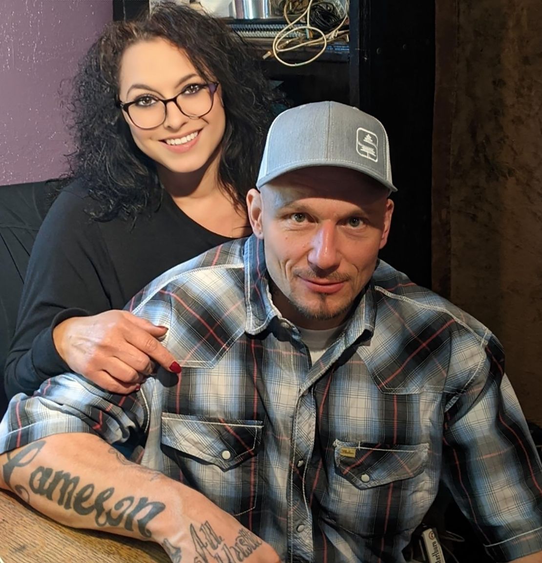 Wendi Anaya-Wilson and her husband, Scotty Wilson, who died after another inmated attacked him at Leavenworth Detention Center.