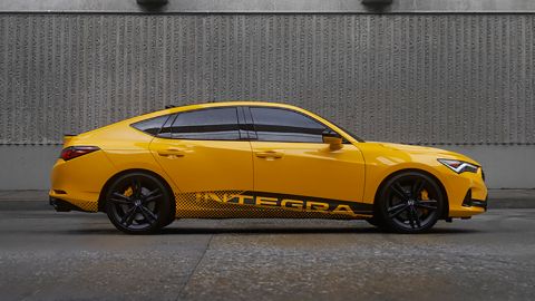 Acura unveiled a prototype version of the Integra on Thursday night.