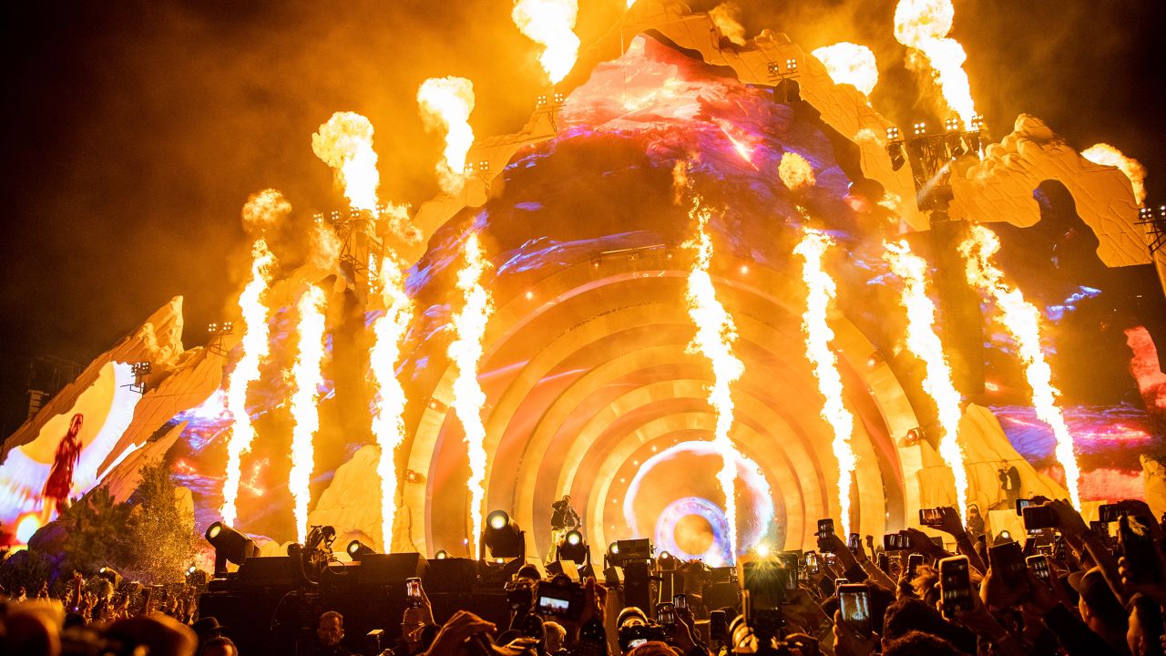 Travis Scott performs at the Astroworld Music Festival at NRG Park.