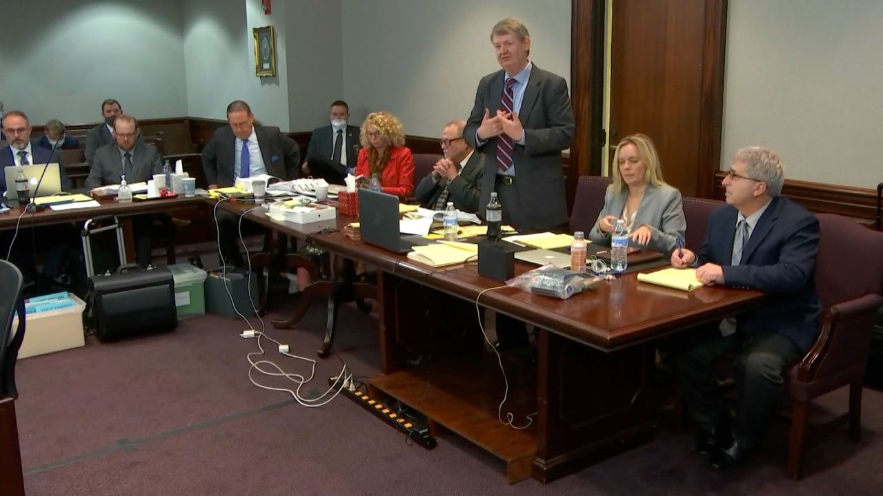 Defense attorney Kevin Gough speaks Thursday at the Arbery death trial.