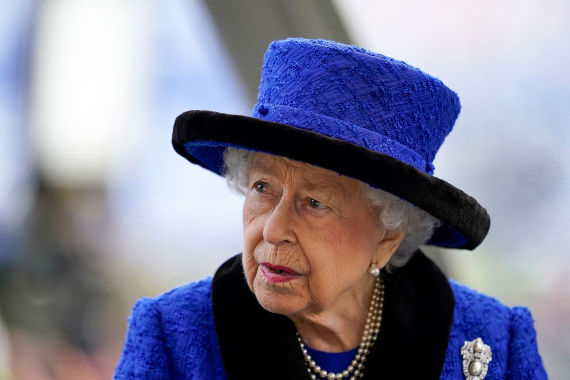 Queen Elizabeth at Ascot Racecourse on October 16