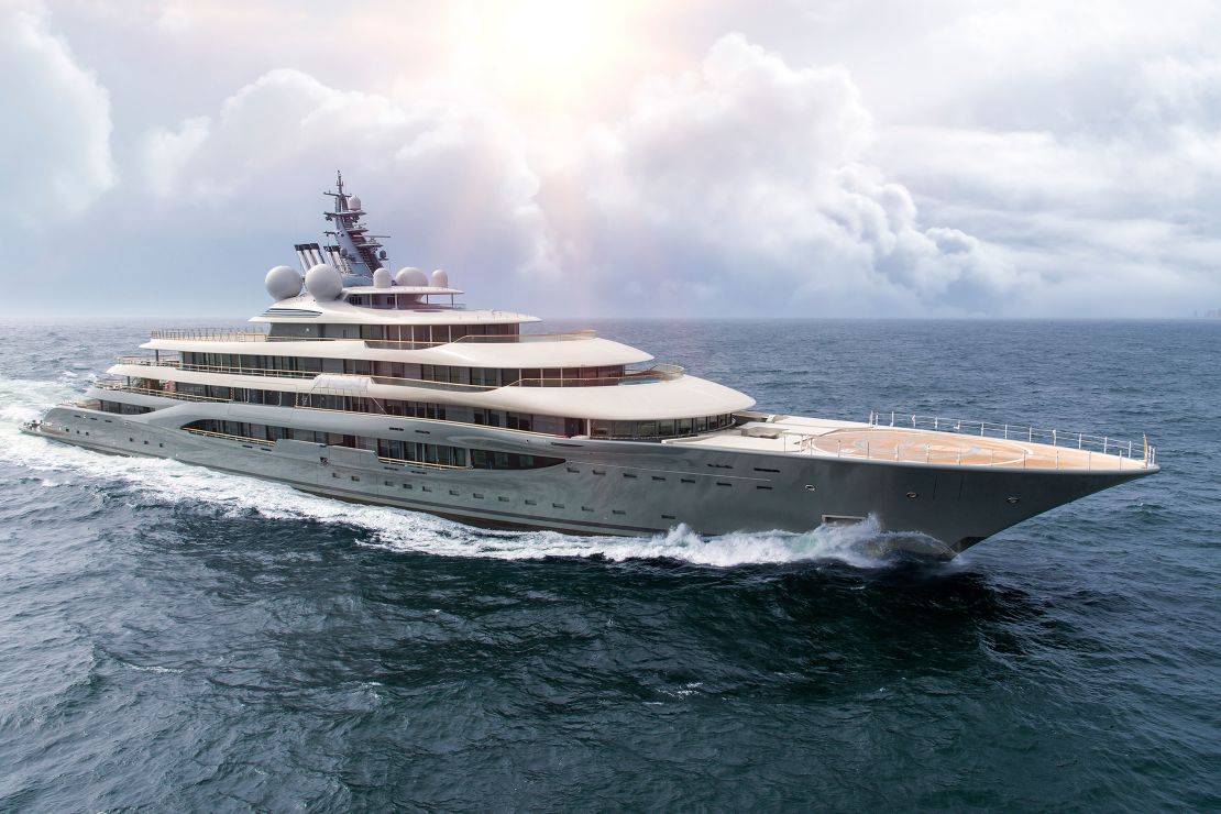 Flying Fox, which measures 136 meters, is the biggest yacht available to charter.