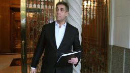 Michael Cohen, the former lawyer for US President Donald Trump, leaves his Park Avenue apartment May 6, 2019 to begin serving a three-year sentence at a federal prison in Otisville, New York. -