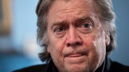 In this Aug. 19, 2018, photo, Steve Bannon, President Donald Trump's former chief strategist, talks about the approaching midterm election during an interview with The Associated Press, in Washington. 