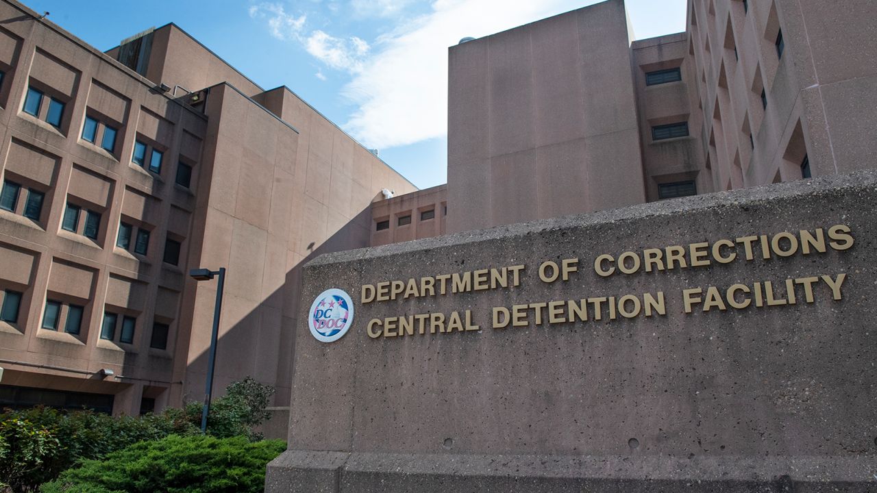The Department of Corrections Central Detention Facility is pictured in Washington, DC, on April 11, 2020. 