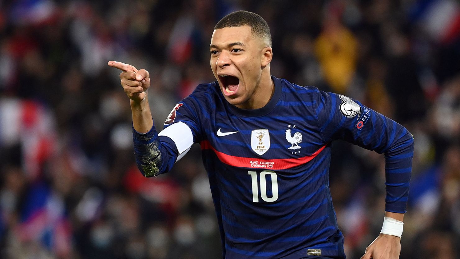 Kylian Mbappe scores four as reigning World Cup champions France