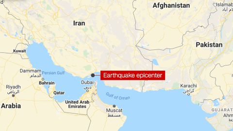Iran earthquake MAP
