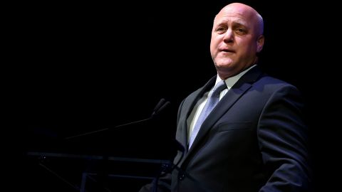 WASHINGTON, DC - DECEMBER 03: Former Mayor of New Orleans Mitch Landrieu delivers remarks during the 2019 Herbie Hancock Institute of Jazz International Guitar Competition at the Kennedy Center Eisenhower Theater on December 3, 2019 in Washington, DC.  (Photo by Shannon Finney/Getty Images for Herbie Hancock Institute of Jazz)